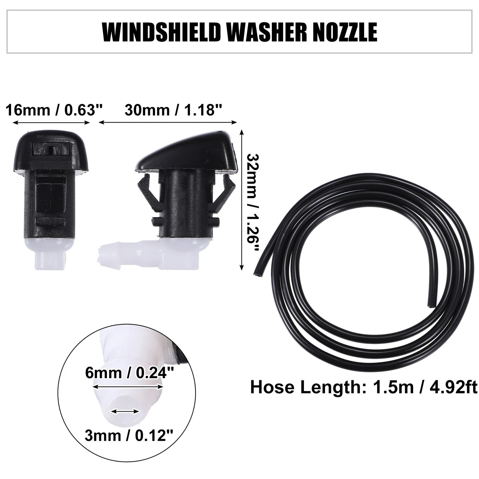 Windshield Washer Nozzle Spray Kit No. 68269108AA for Dodge Durango (2023)