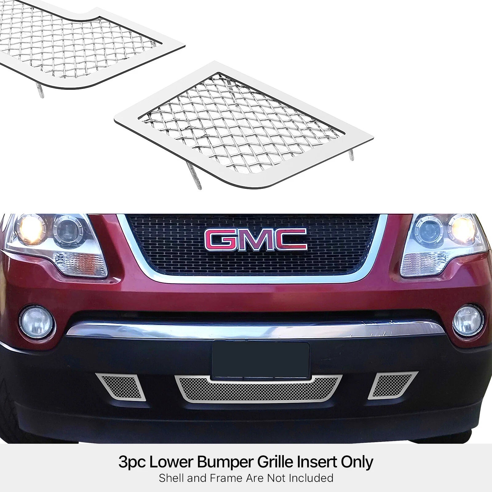 Stainless Steel Chrome Mesh Grille Insert for GMC Acadia (2007-2012)