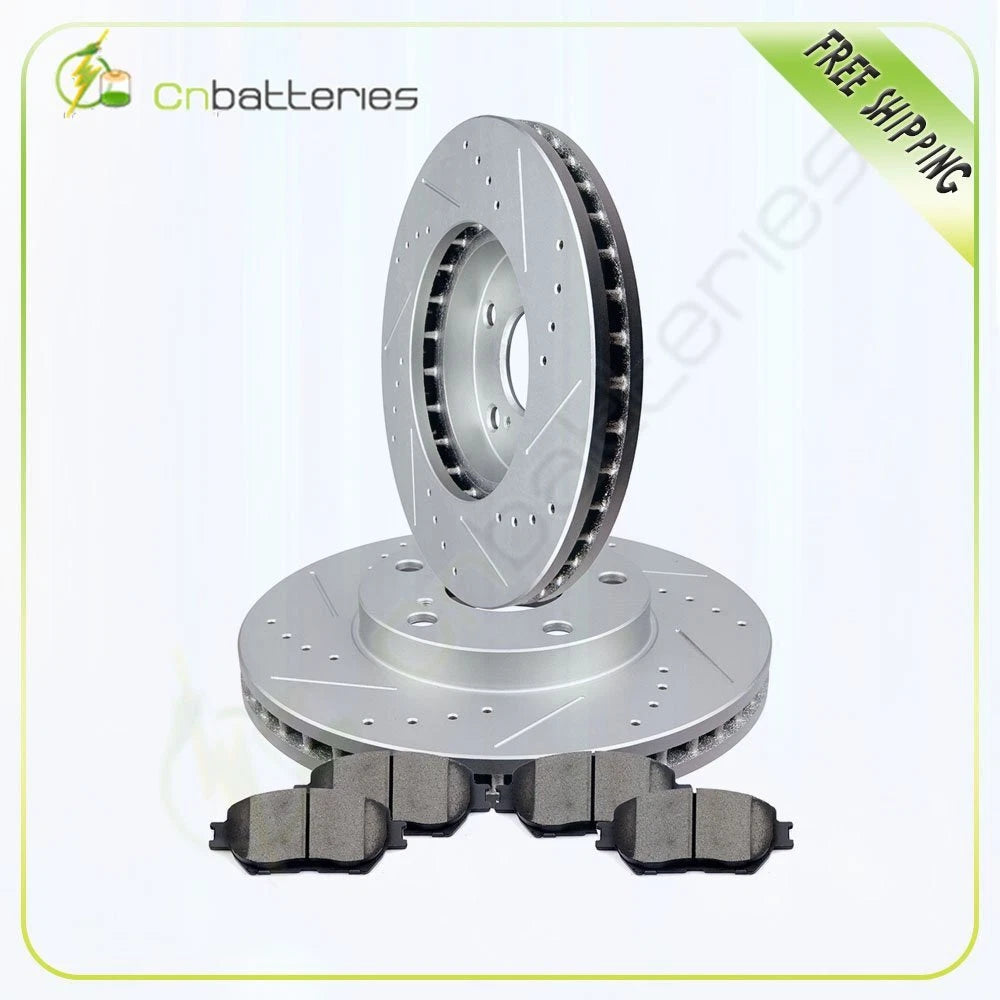 Front Brake Rotors and Ceramic Pads for Toyota Camry LE SE (2002–2006)
