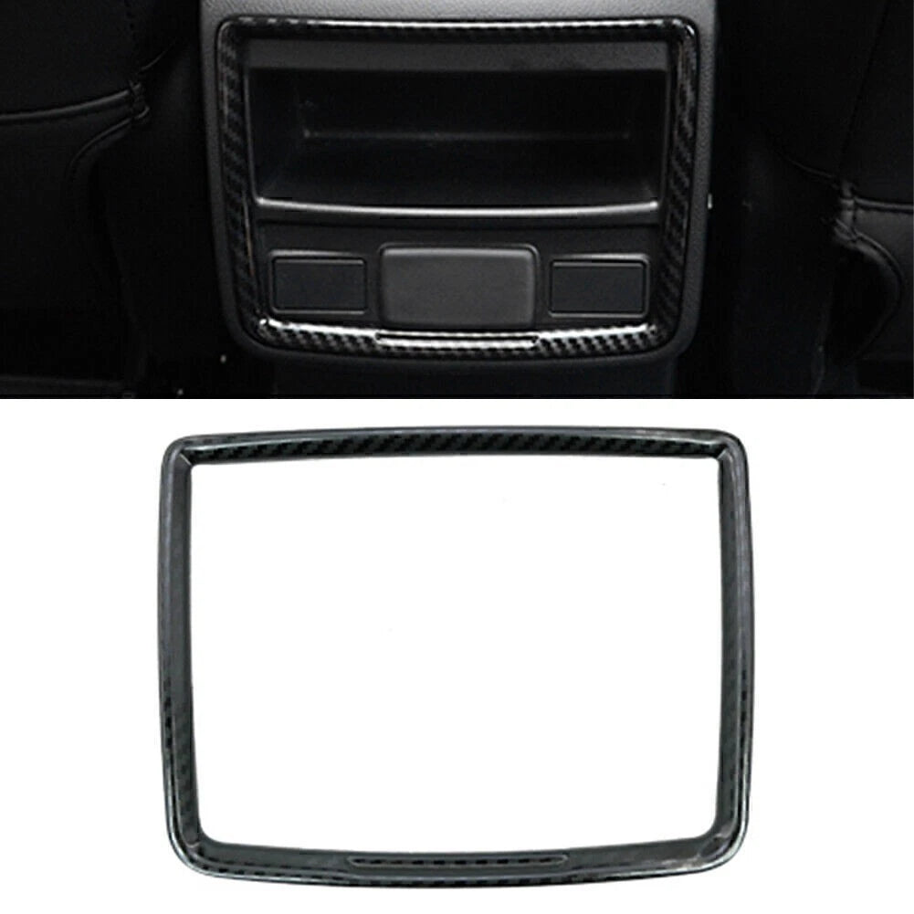Carbon Fiber Rear Storage Box Panel Cover Trim for Subaru Forester (2019–2020)