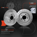 Rear Drilled Brake Rotors & Pads for Mercury Mountaineer (1997–2001)