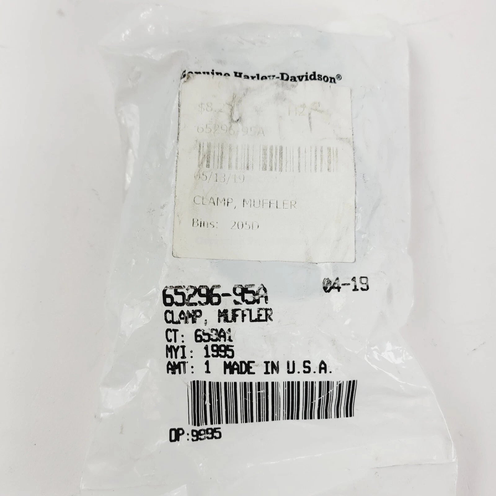 Muffler Clamp 65296-95A for Harley-Davidson (1995)