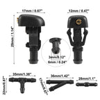 2X Windshield Washer Nozzle Hose Kit for Nissan Infiniti (28931-7S000)