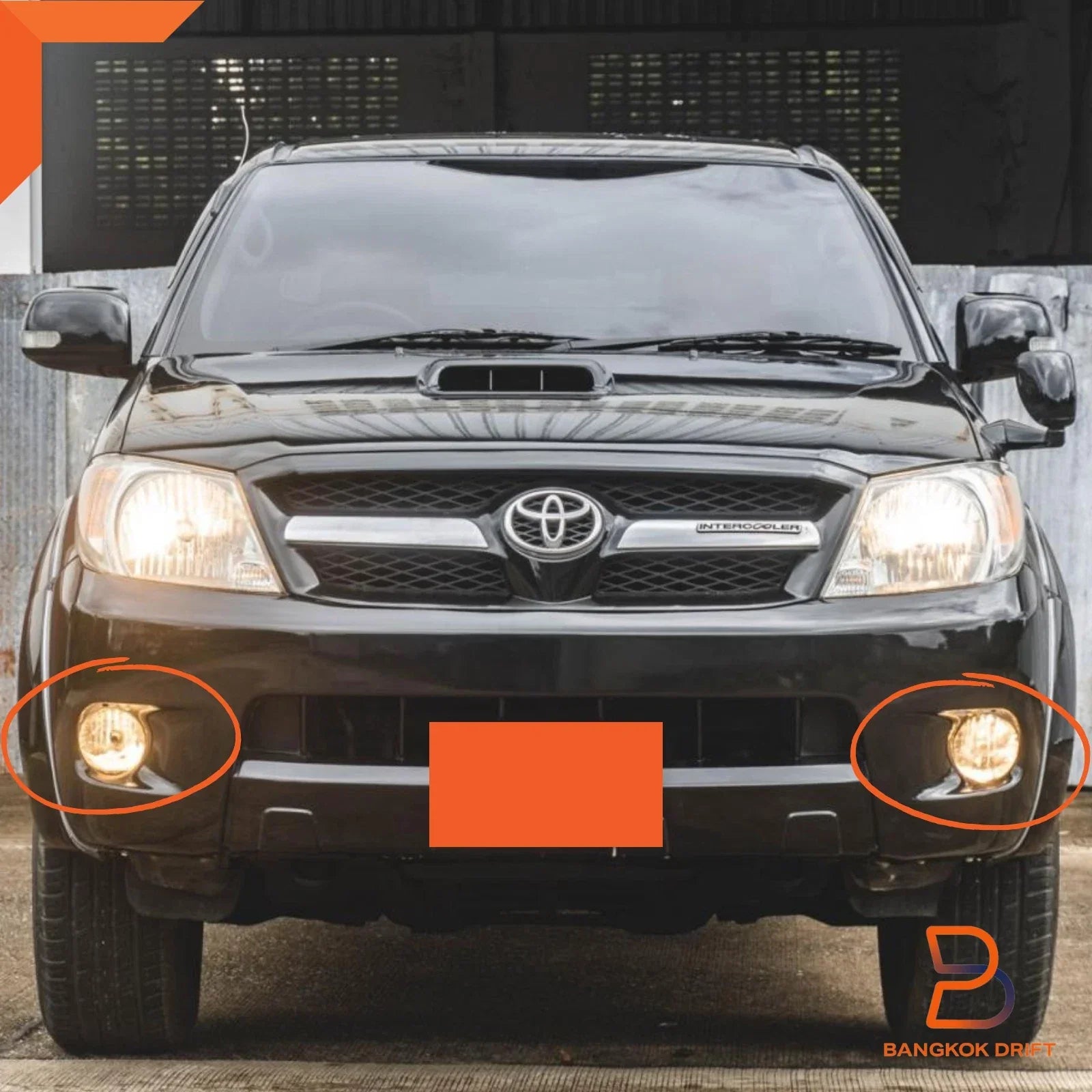 Fog Lamp Spot Driving Light Set for Toyota Hilux MK6 (2005-2008)