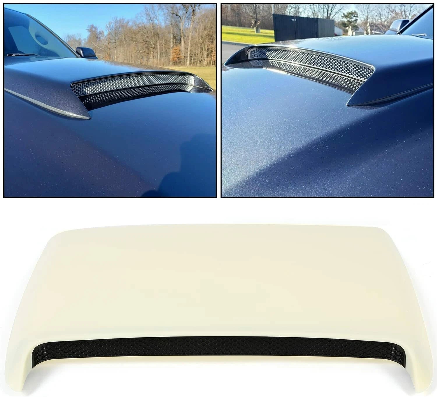 Hood Scoop Vent for Challenger Silverado Titan (Universal 25.2" x 25.2")
