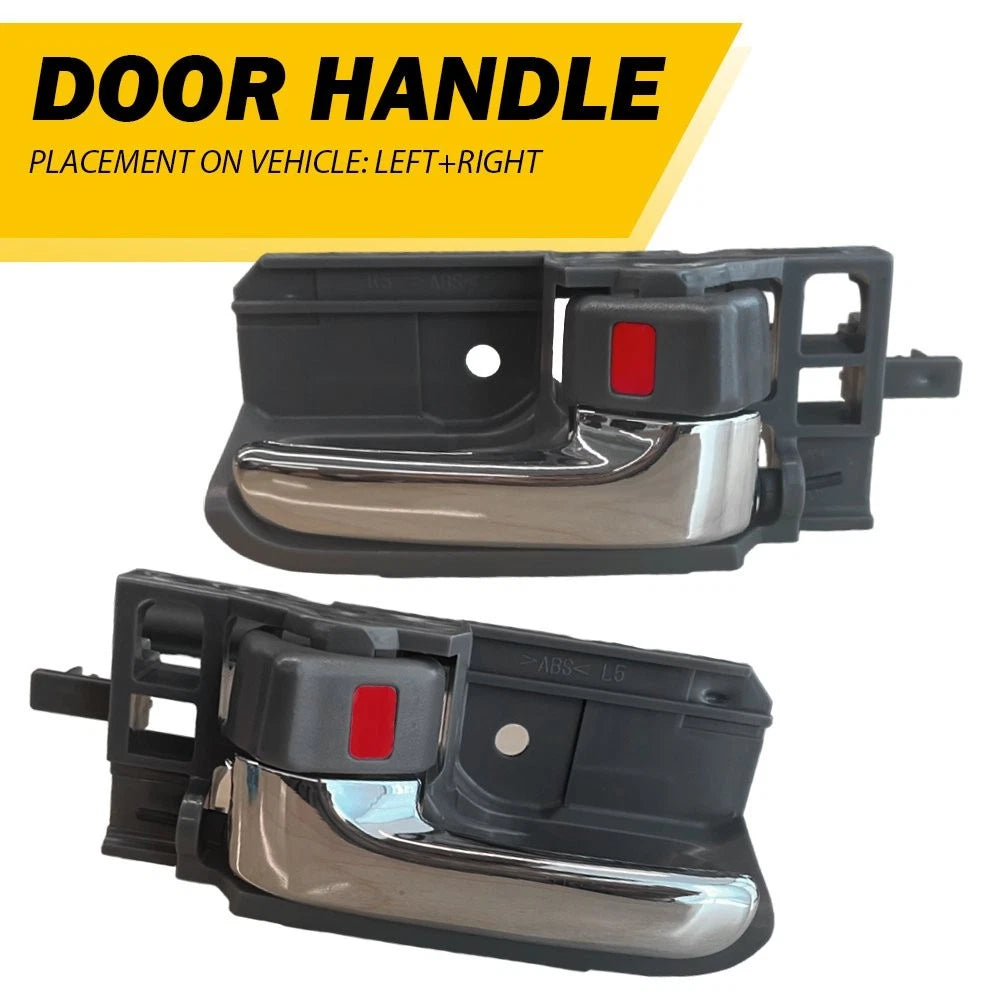 Pair Door Handle Set LH RH for Toyota Corolla (2003–2008) Gray Chrome