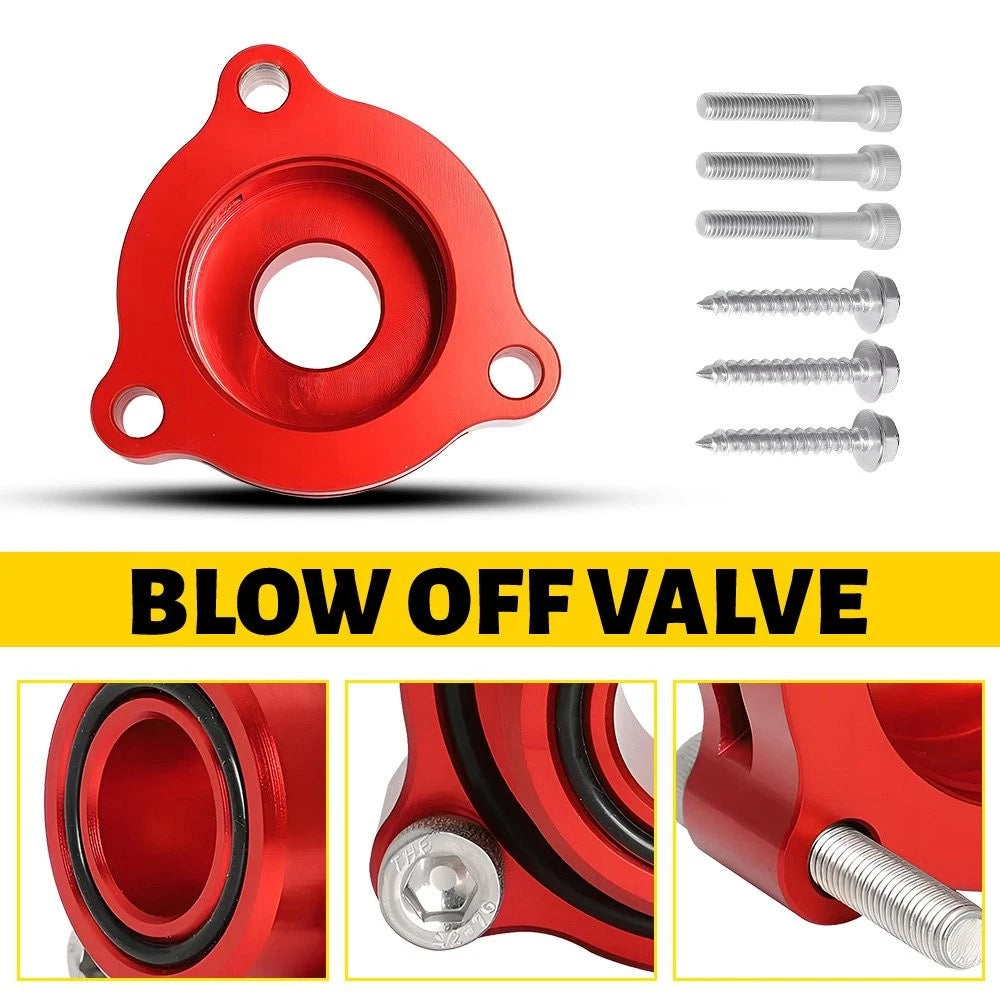 Turbo Blow Off Valve Adapter for Cadillac CT4 (2019–2023) - Aluminum Red V