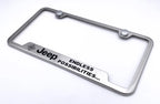 License Plate Frame Brushed Stainless for Jeep Wrangler (2007–2024)