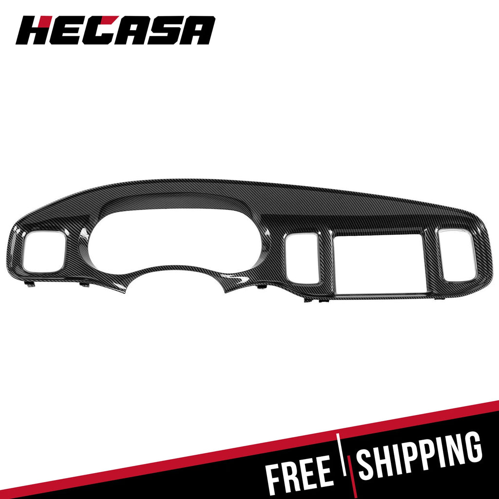 Instrument Dash Panel Cluster Bezel for Dodge Charger (2011–2014) Carbon Fiber Style
