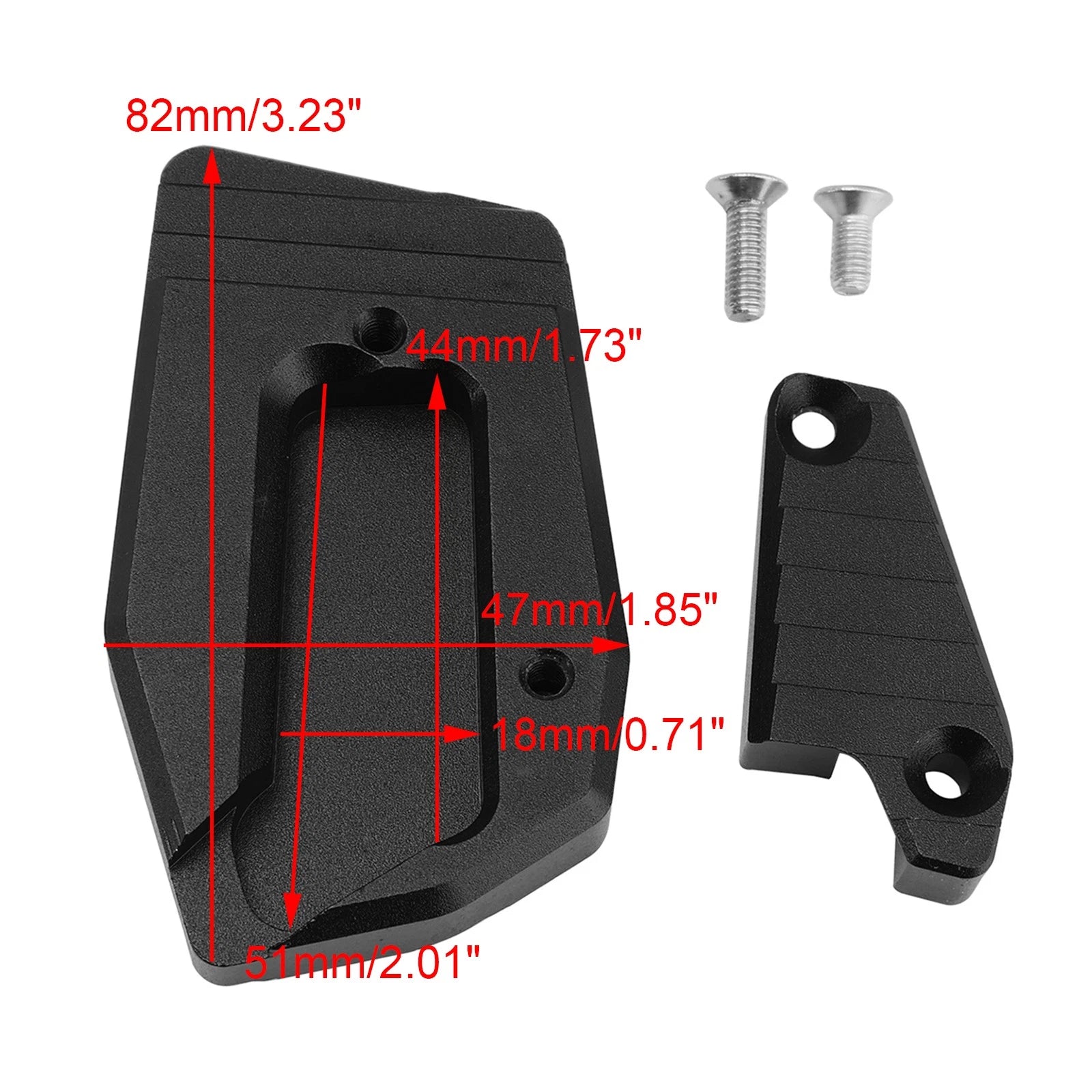 Extension Brake Foot Pedal Enlarger Pad for BMW K1600B K1600GA (2018–2025)