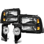 Headlight, Turn Signal Lamp & Chrome Fog Light for Super Duty (2005–2007)