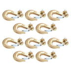 Set of 10 Clevis Slip Hooks for Heavy-Duty Applications (G70)