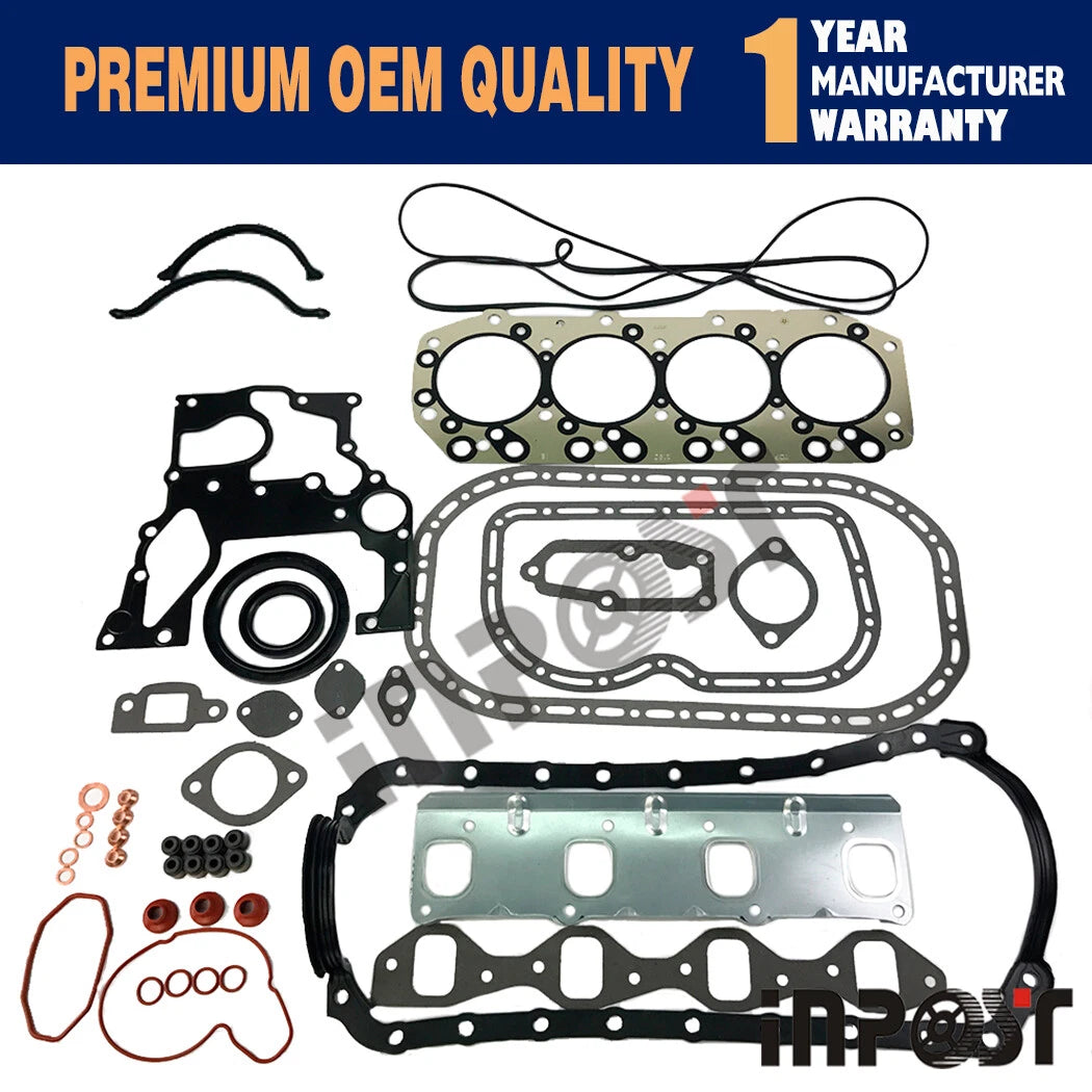 Overhaul Full Gasket Set for Isuzu 4JB1 2.8L (1985–1995)
