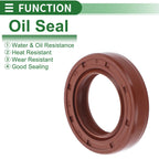 Set of 5 Oil Seal Rotary Shaft Seal FKM Rubber 27x43x9mm
