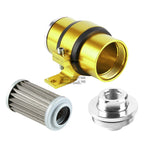 30 Micron Inline Fuel/Oil Filter + Bracket for AN6/AN8/AN10