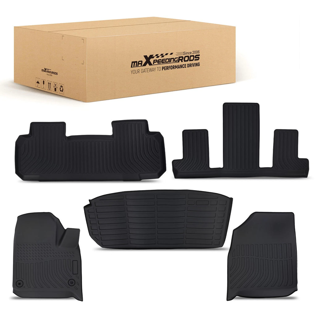 3 Row TPE Floor Mat Set for Chevrolet Traverse (2018–2023) Waterproof