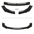Front Bumper Lip Body Spoiler for Honda Civic Sedan (2016–2021) - Painted Black