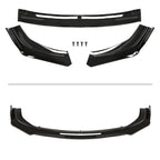 Front Bumper Lip Body Spoiler for Honda Civic Sedan (2016–2021) - Painted Black