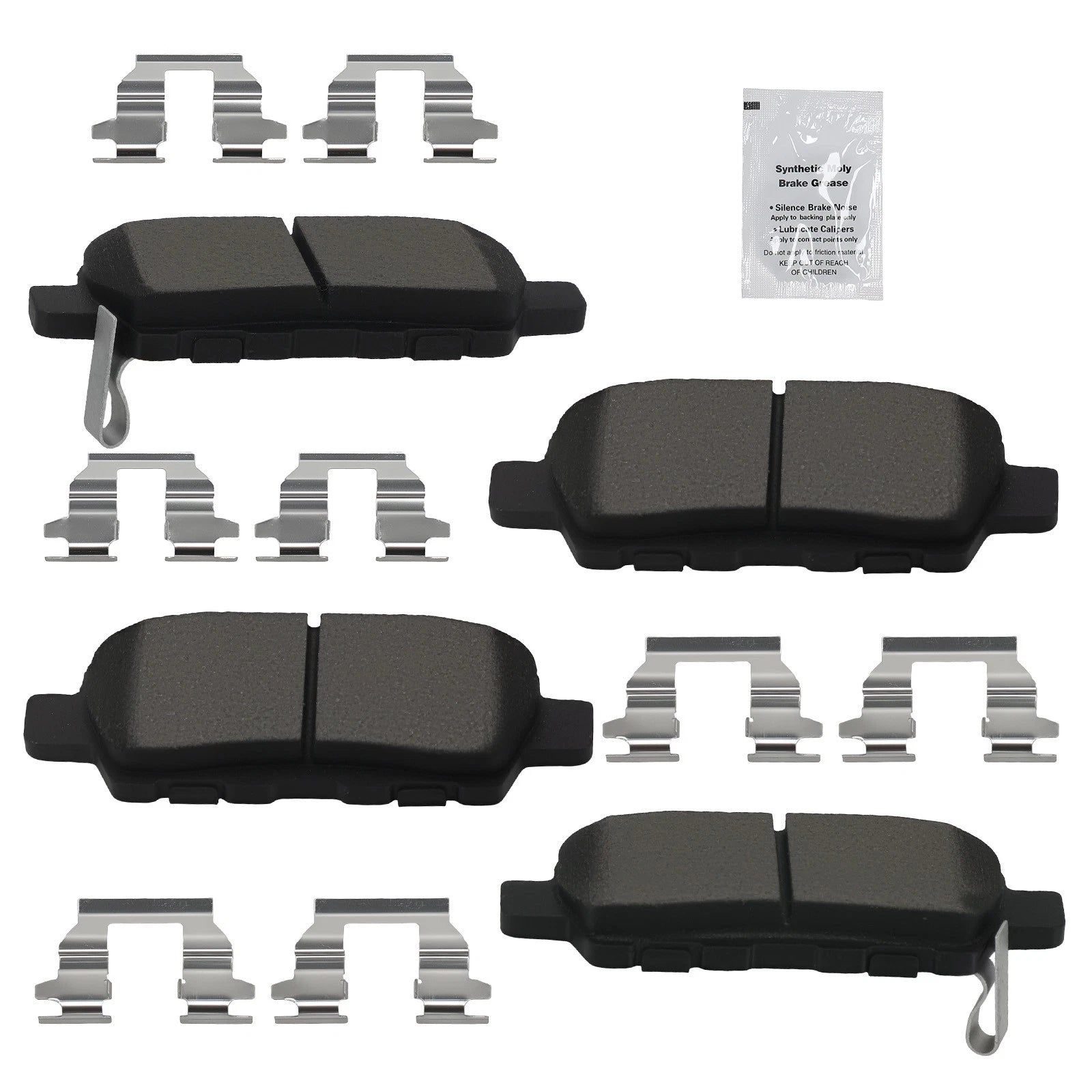 Set of Rear Ceramic Brake Pads for Infiniti JX35 M35 M35H M37 M45 M56 Q40 Q50 Q60