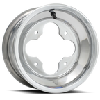 Set of 2 DWT Polished A5 10" Front 10" Rear Wheels Rims for LTR450 LTZ400 KFX450R KFX400 (2004–2023)