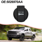 Custom Fit Black Plastic Power Outlet Cap Covers for Vehicle Interiors