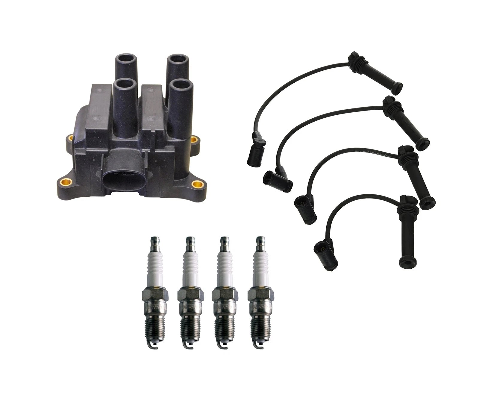 Denso Ignition Coil & Wire Set for Mazda Ford 2.3L L4 (2000–2009)