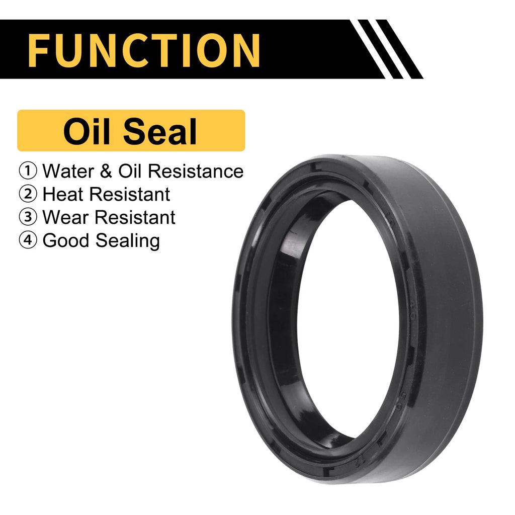 Set of 5 Oil Seal Rotary Shaft Seal NBR Rubber 40x50x12mm
