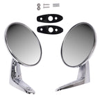 Pair Chrome Outside Door Rearview Mirrors for Plymouth Dodge (1966–1975)