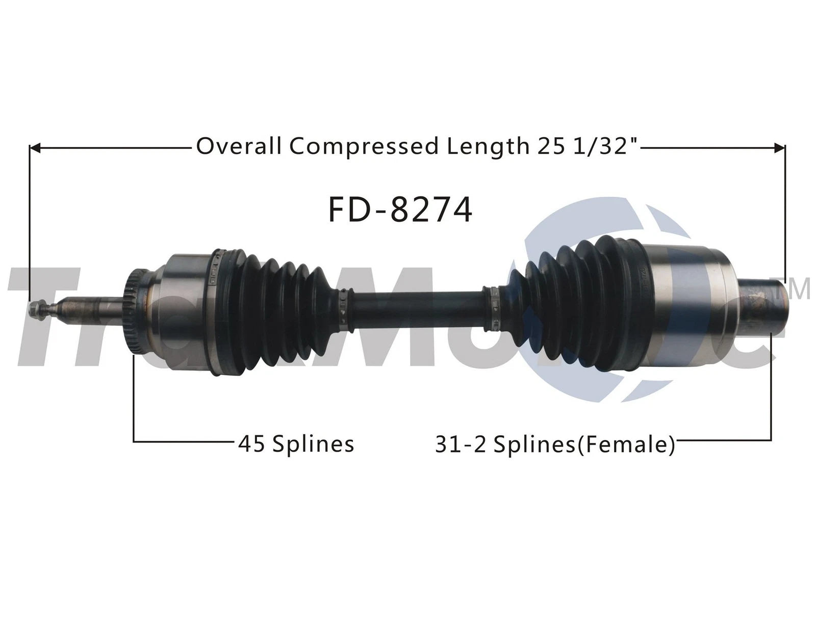 CV Axle Shaft for Ford F-150 SVT Raptor (2010–2014) SurTrack FD-8274