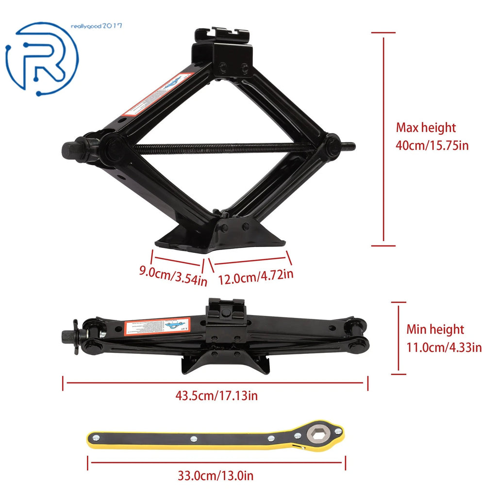 2.5 Ton Scissor Jack for Cars and SUVs (Year Range)