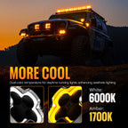 6" LED Pod Work Spot Flood Combo Light for Jeep ATV Truck (2010–2023)