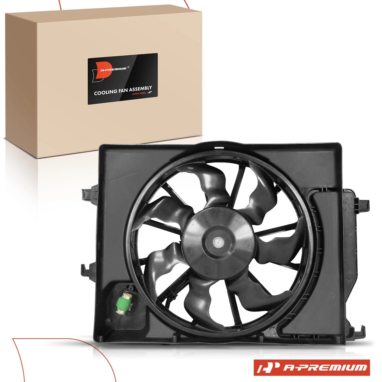 Cooling Fan Assembly with Shroud for Hyundai Accent (2018–2021)