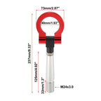 Tow Hook Round Ring for Mitsubishi Lancer EVO (2003–2006) - Red