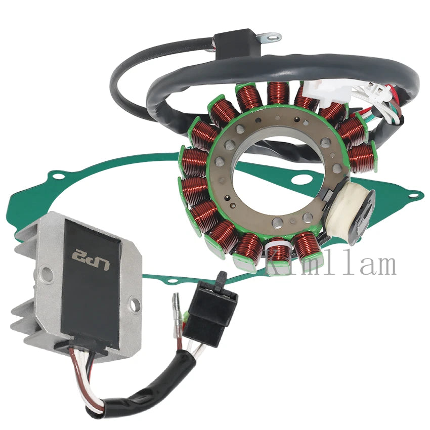 Stator Coil, Regulator Rectifier, Gasket for Yamaha YFM400FW Kodiak 400 (1993–1998)