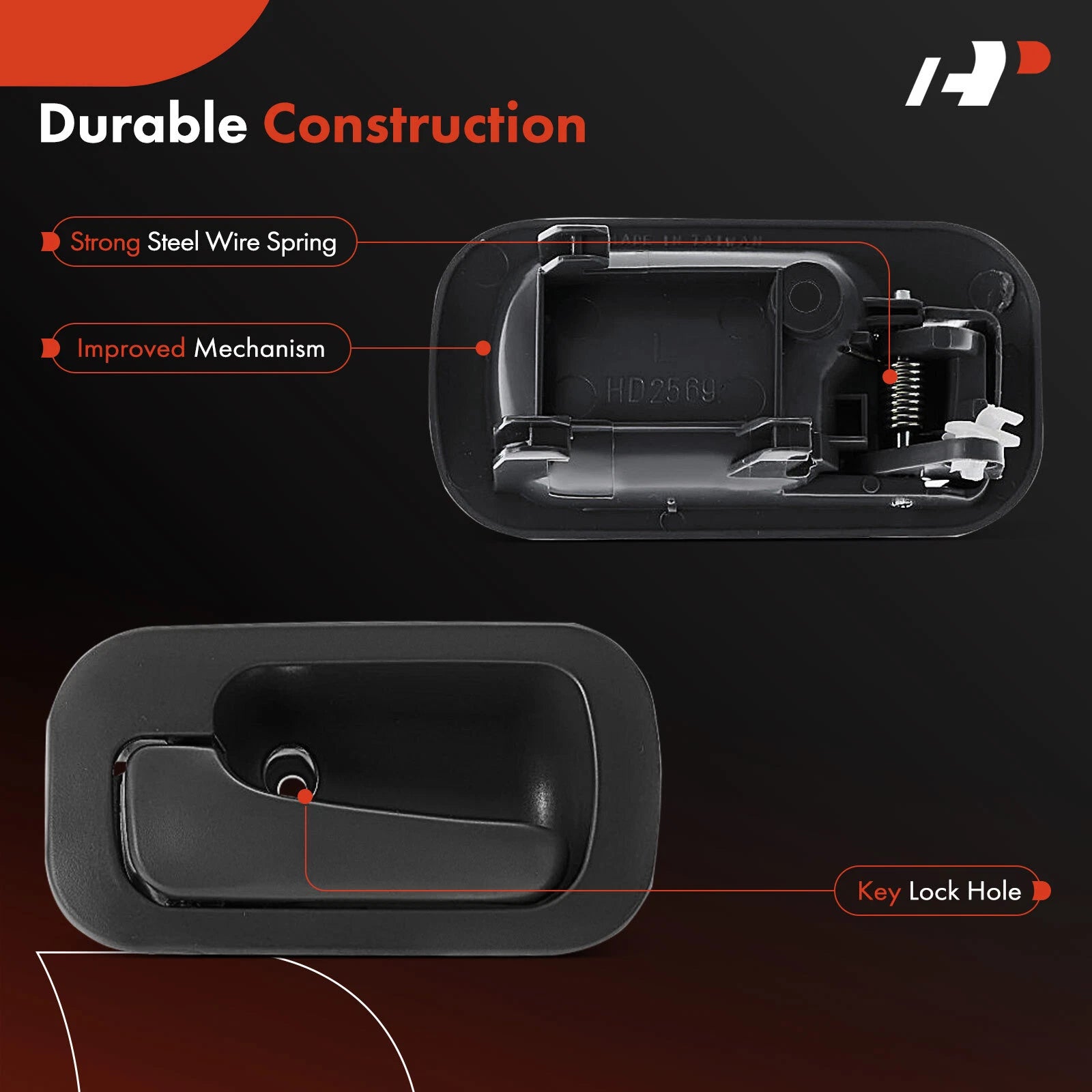 Left Interior Door Handle for Honda Civic (1992-1995)