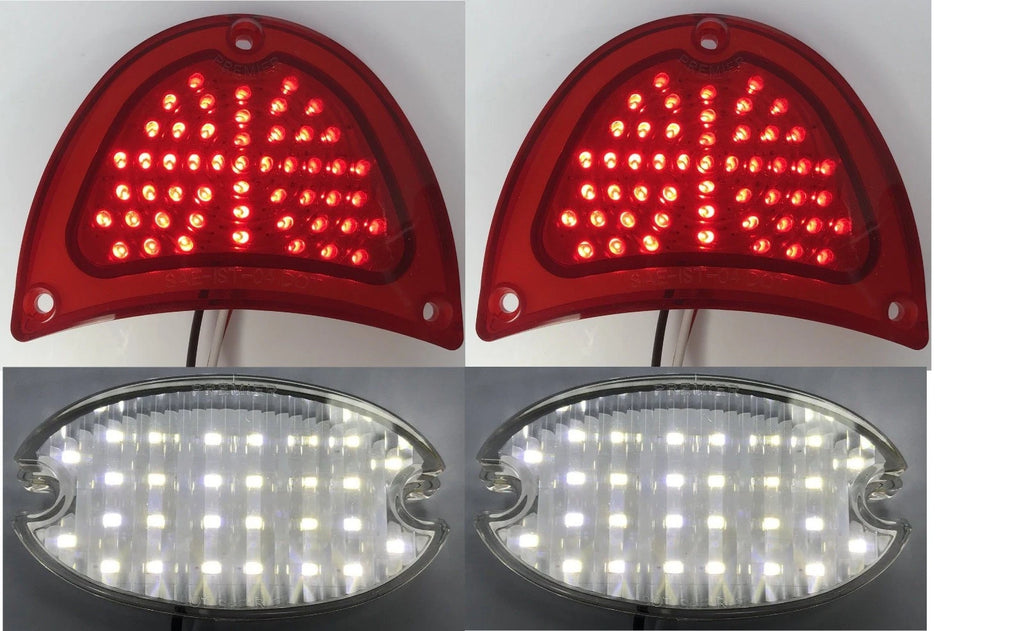 LED Tail Light and Reverse Lens Kit for 1957 Chevy Bel Air and 150 (1957–1957)