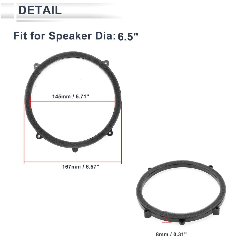Speaker Spacer Ring Adaptor for Mercedes-Benz 6.5" Speakers