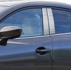Luxury Stainless Steel Pillar Post Trim 4pc for Mazda 3 (2014–2018)