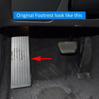 Foot Rest Dead Pedal Pad Cover Overlay for Volvo S60/V60/S90/V90