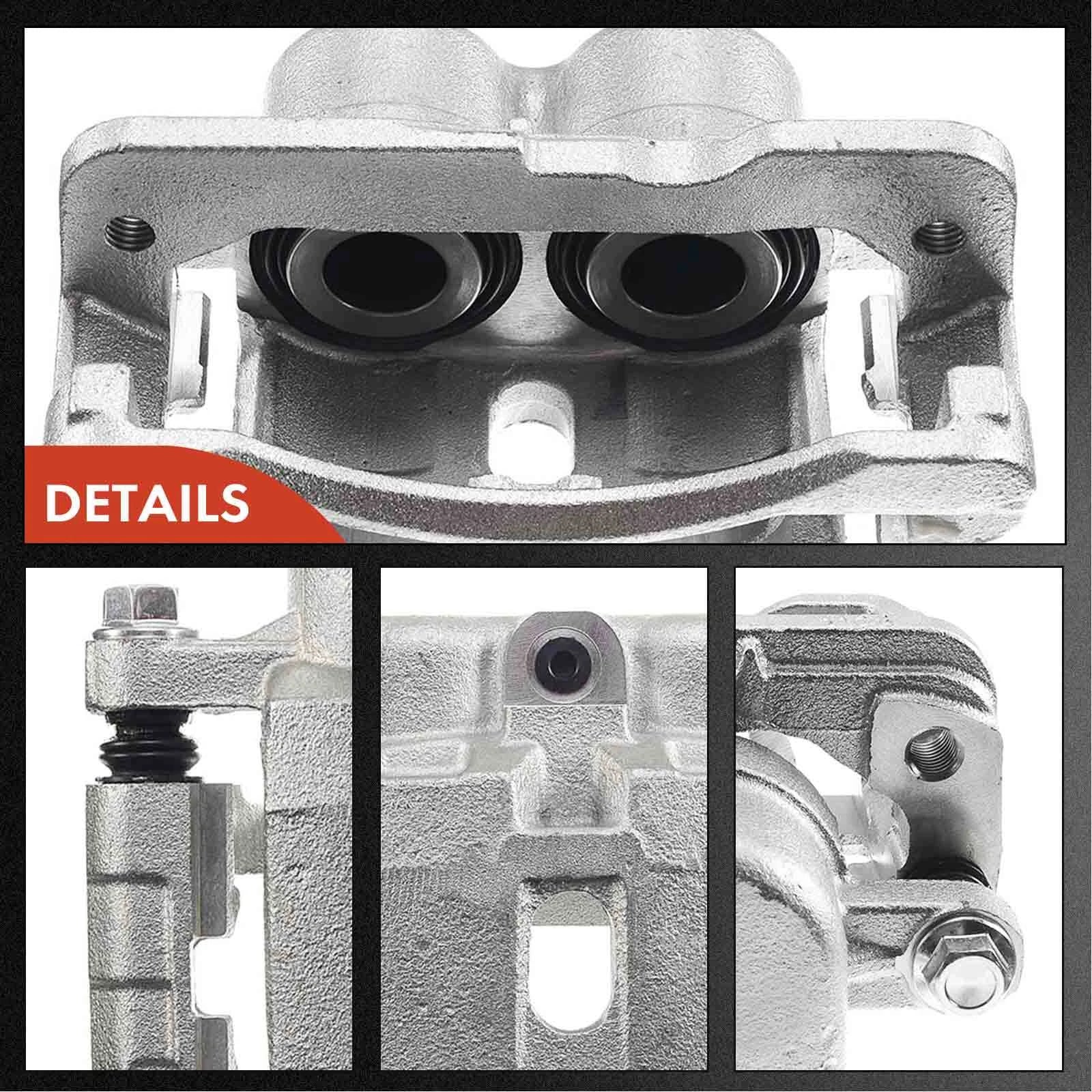 Rear Brake Caliper & Ceramic Brake Pad for Chevy Silverado 2500 (2007–2019)