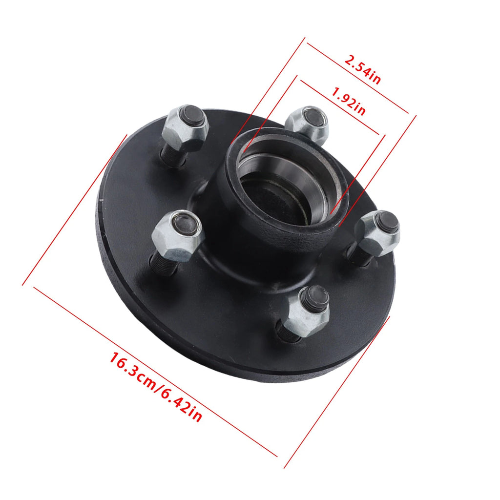 Pair of Pre-Assembled Trailer Hub Kit for 5 x 5.45' Trailers
