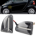 Clear LED Sequential Dynamic Side Marker Light for Smart Fortwo W451 (2007–2014)