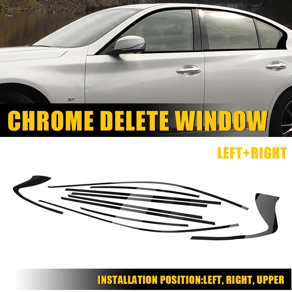 Chrome Delete Blackout Overlay for Infiniti Q50 Q50S (2014âPresent)