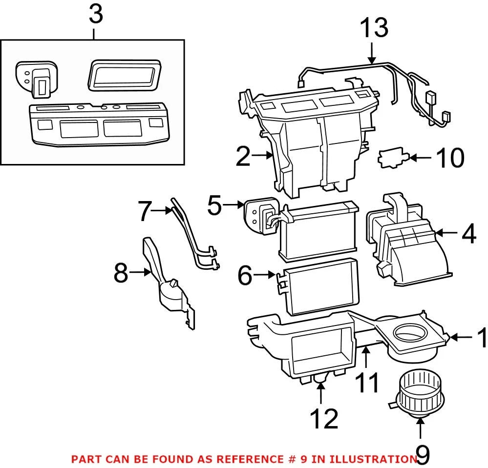 Front HVAC Blower Motor for Chrysler Dodge Ram (OEM)