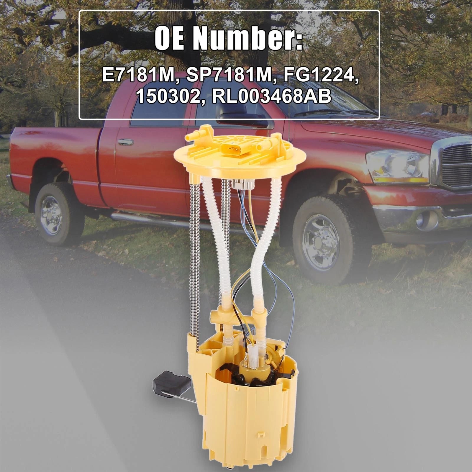 Electric Fuel Pump E7181M SP7181M FG1224 RL003468AB for Dodge Ram 2500 (2005–2009)
