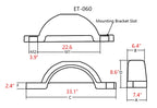 Set of 2 Trailer Fenders with Steps for 12" Wheels