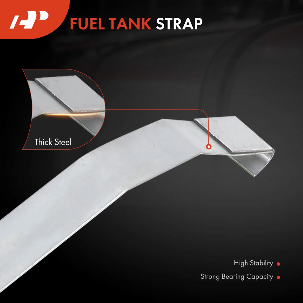 2X Steel Fuel Tank Straps for Ford Custom Galaxie Country Sedan (1964)
