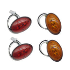 LED Side Fender Marker Lights for Ford F350 F450 (1999–2010) - Amber/Red