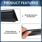 Set of 4 Window Deflectors for Kia Sorento (2016) - Black Vent Visors