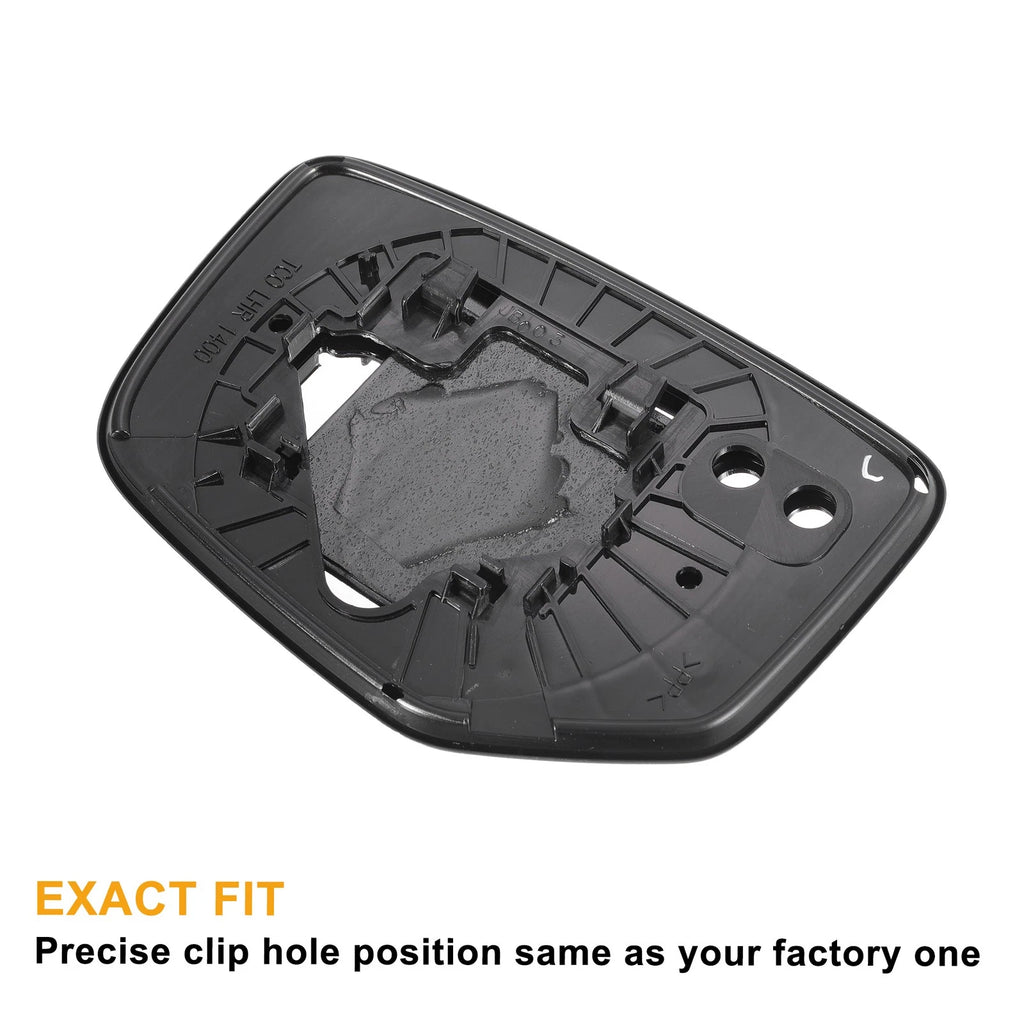 Pair White Mirror Glass w/ Back Non-heated for Honda Accord (2008–2010)